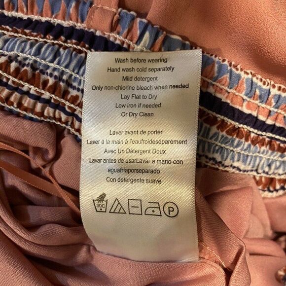 Q&A Pink Strappy Drop Waist Lined Maternity Dress - Picture 4 of 5